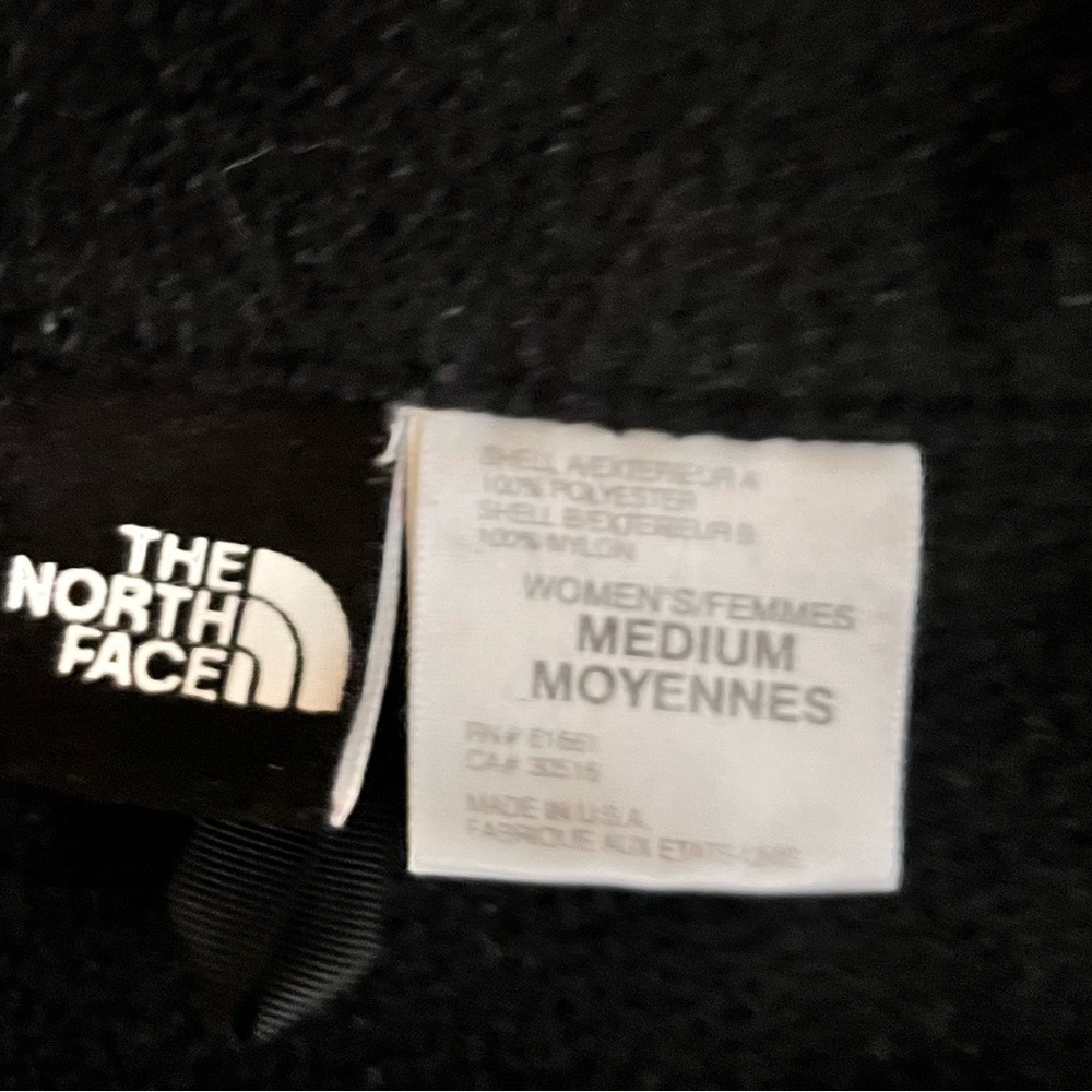 Casual North Face Women’s Size Medium Black Fleece Hoodie Zip - Picture 9 of 9